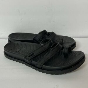KuaiLu Sandals Womens‎ 8 Black Orthotic Arch Support Plantar Fascitis Comfort